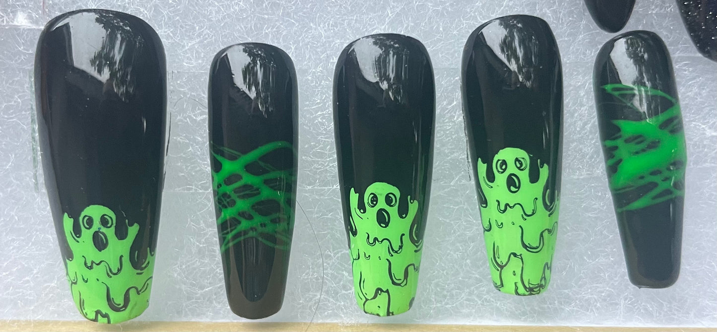 Slime Ghost Press-Ons